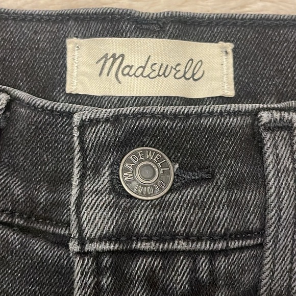 MADEWELL The Perfect Vintage Jean in Lunar Size 26 distressed knee in gray black - Picture 6 of 17